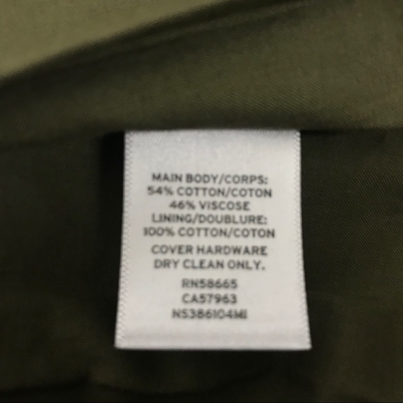 New Nordstrom Signature Skirt 00 Olive Green - Picture 7 of 7